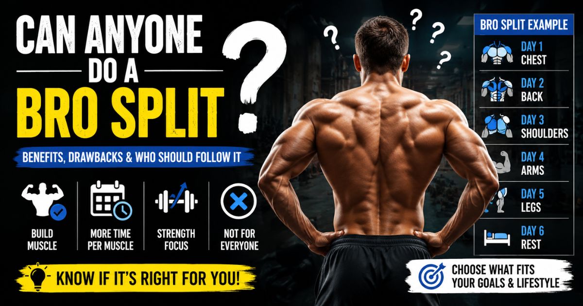 Can Anyone Do a Bro Split