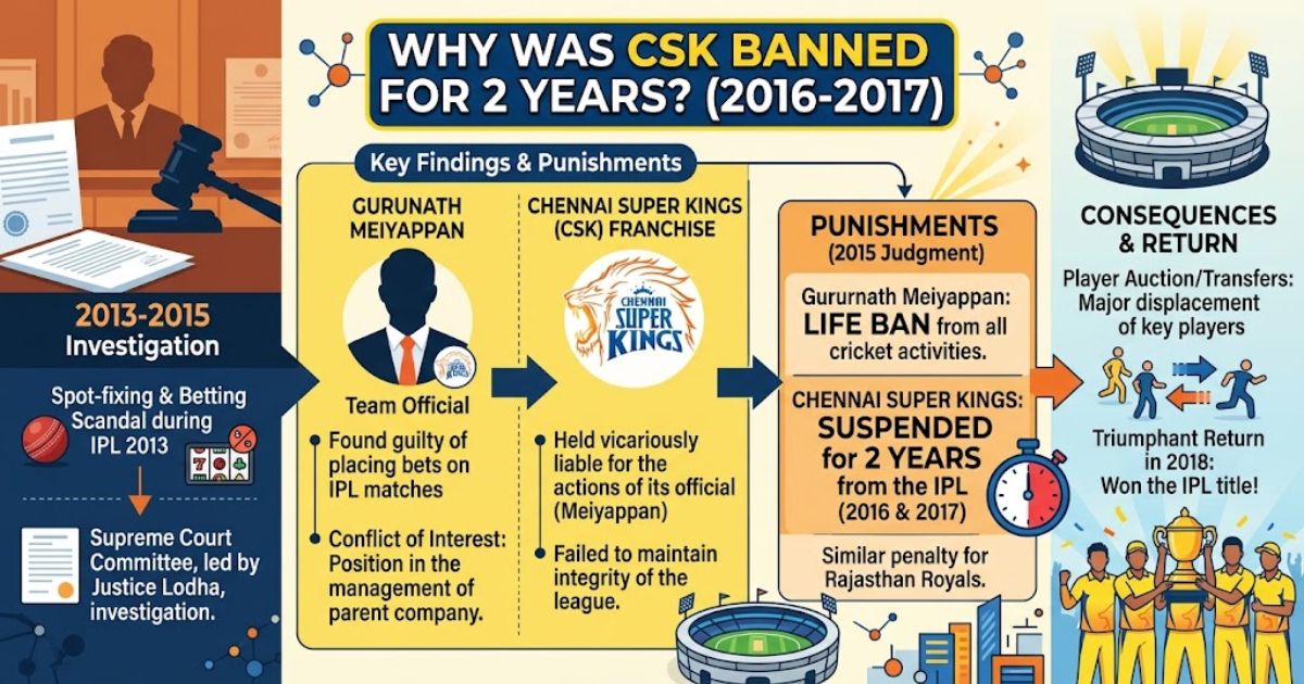 Why CSK Banned For 2 Years